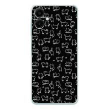 Чохол на тематику: Коти для Samsung Galaxy A07 – Котики на чорному