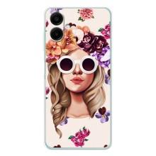 Чехол с картинкой Модные Девчонки Samsung Galaxy A07 – Девушка в очках