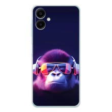 Чехол с Обезьянами Samsung Galaxy A07 - (AlphaPrint) (Стильная обезьяна)