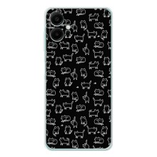 Чехол с принтом для Samsung Galaxy A07 (AlphaPrint) Модные коты (Меленькие котики)