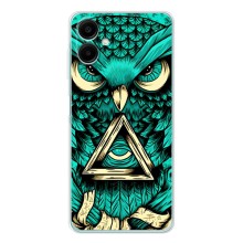 Чехол с птицами на Samsung Galaxy A07 (VPrint) (Сова с глазом)