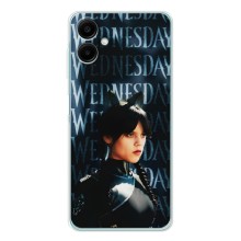 Чехлы Венсдей на Samsung Galaxy A07 Уэнсдей (AlphaPrint) (Уэнздей кошка)