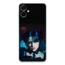 Чехлы Венсдей на Samsung Galaxy A07 Уэнсдей (AlphaPrint) (взгляд Уэнздей)
