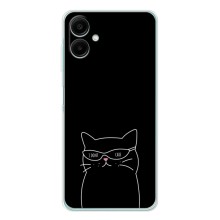 Чехол с рисунком кот на Samsung Galaxy A07 (Равнодушный кот)