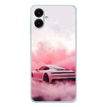Чехол с авто Порше для Samsung Galaxy A07 – Розовый Порше