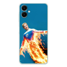 Чехол с принтом Фантастическая четверка для Samsung Galaxy A07 – Человек-Факел