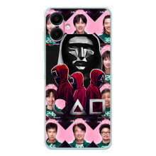 Чехол Гра в кальмара для Samsung Galaxy A07 – Персонажи игры кальмара