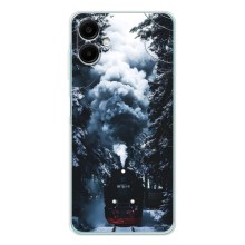 Новогодние, Праздничные Чехлы для Samsung Galaxy A07 - 2024 год (Зимний поезд)