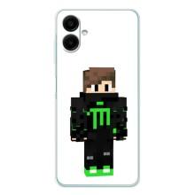 Чохли для Samsung Galaxy A07 (Персонажі МайнКрафт) (Зелений хлопчик)