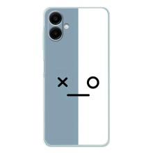 Силиконовые Чехлы (смешные стикеры) для Samsung Galaxy A07 – Серо-белый