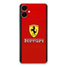Силіконовий бампер з картинкою машини на Samsung Galaxy A07 – Ferrari Logo