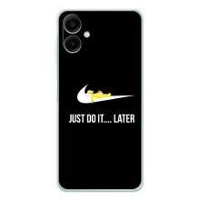 Силиконовый Чехол на Samsung Galaxy A07 с картинкой Nike (Later)