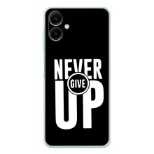 Силиконовый Чехол на Samsung Galaxy A07 с картинкой Nike (Never Give UP)