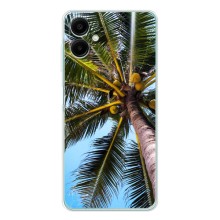 Силиконовый чехол с КАРТИНКАМИ лето для Samsung Galaxy A07 (AlphaPrint) (Пальма)