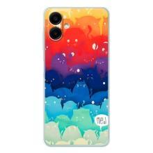 Силиконовый чехол с котиком для Samsung Galaxy A07 – Mew