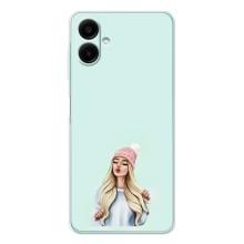Силиконовый Чехол на Samsung Galaxy A07 с картинкой Стильных Девушек (В шапке)