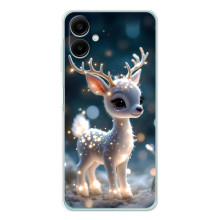 Яркий чехол для Samsung Galaxy A07 с Зимними Оленятами – Блистающий оленёнок