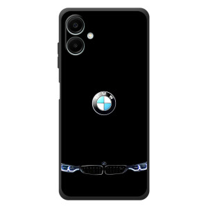 Силиконовый бампер с картинкой машины на Samsung Galaxy A07s (Черный BMW)