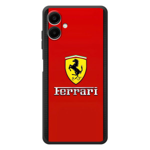 Силиконовый бампер с картинкой машины на Samsung Galaxy A07s (Ferrari Logo)