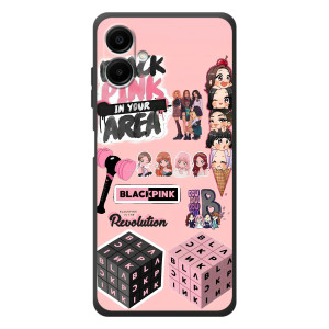 Чохли з картинкою для Samsung Galaxy A08 – BLACK PINK колаж