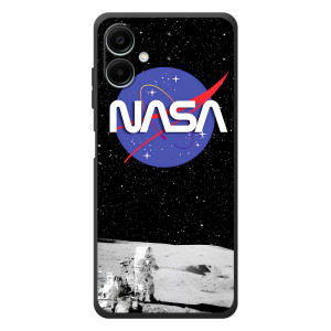 Силіконовый бампер з принтом "Наса" на Samsung Galaxy A08 – Nasa на місяці