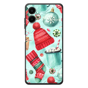 Чехол Санта Клаус для Samsung Galaxy A08 (Одежда)