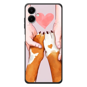 Чехол (ТПУ) Милые собачки для Samsung Galaxy A08