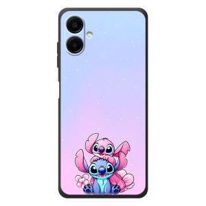 Чехол с рисунком Стич для Samsung Galaxy A08 – Энджл и Стич