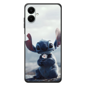 Чехол с рисунком Стич для Samsung Galaxy A08 – Стич с цветочком