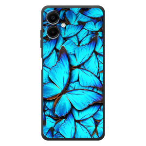 Силиконовый бампер с картинкой животных для Samsung Galaxy A08 (Крылья бабочек)