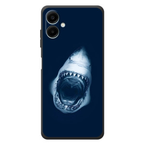 Силиконовый бампер с картинкой животных для Samsung Galaxy A08 (Пасть Акулы)