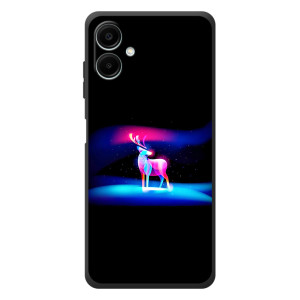 Силиконовый бампер с картинкой животных для Samsung Galaxy A08 (Яркий олень)