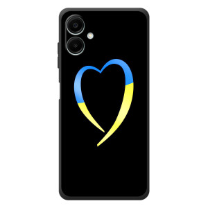Силиконовый Чехол на Samsung Galaxy A08 (Я-Украина) – Украинское сердце