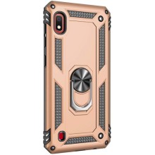 Ударопрочный чехол Serge Ring for Magnet для Samsung Galaxy A10 (A105F) – Золотой