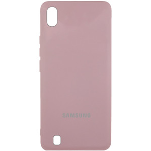 Чохол Silicone Cover Lakshmi (AAA) with Logo для Samsung Galaxy A10 (A105F) – Рожевий
