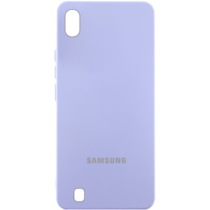 Чохол Silicone Cover Lakshmi (AAA) with Logo для Samsung Galaxy A10 (A105F) – Бузковий