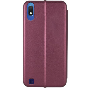 Кожаный чехол-книжка Classy для Samsung Galaxy A10 (A105F) – Бордовый