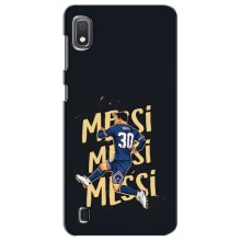 Чехлы для Samsung Galaxy A10 2019 (A105F) (Leo чемпион) (AlphaPrint) (Messi ПСЖ)