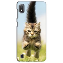 Чехлы с Котиками для Samsung Galaxy A10 2019 (A105F) (VPrint) (Прыжок кота)