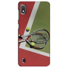 Чехлы с принтом Спортивная тематика для Samsung Galaxy A10 2019 (A105F) – Ракетки теннис