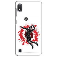 Чохли з прінтом Спортивна тематика для Samsung Galaxy A10 2019 (A105F) – Волейболіст