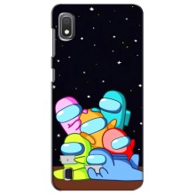 Чехол Амонг Ас для Samsung Galaxy A10 2019 (A105F) (AlphaPrint) (Скины в космосе)