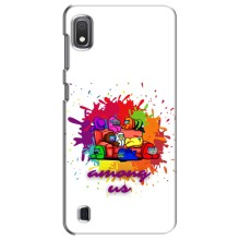 Чехол Амонг Ас для Samsung Galaxy A10 2019 (A105F) (AlphaPrint) (Яркий АмонгАс)