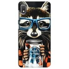 Чохол з принтом для Samsung Galaxy A10 2019 (A105F) - (Прикольні) (AlphaPrint) (Єнот з банкою)