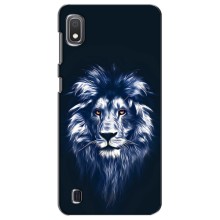 Чехол со Львом для Samsung Galaxy A10 2019 (A105F) (VPrint) (Синий Лев)