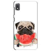 Чехол (ТПУ) Милые собачки для Samsung Galaxy A10 2019 (A105F) (Смешной Мопс)
