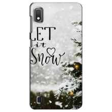 Новогодние, Праздничные Чехлы для Samsung Galaxy A10 2019 (A105F) - 2024 год (Let it snow)