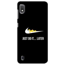 Силиконовый Чехол на Samsung Galaxy A10 2019 (A105F) с картинкой Nike – Later