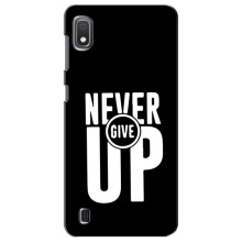 Силиконовый Чехол на Samsung Galaxy A10 2019 (A105F) с картинкой Nike – Never Give UP