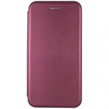 Кожаный чехол (книжка) Classy для Samsung Galaxy A10s – Бордовый